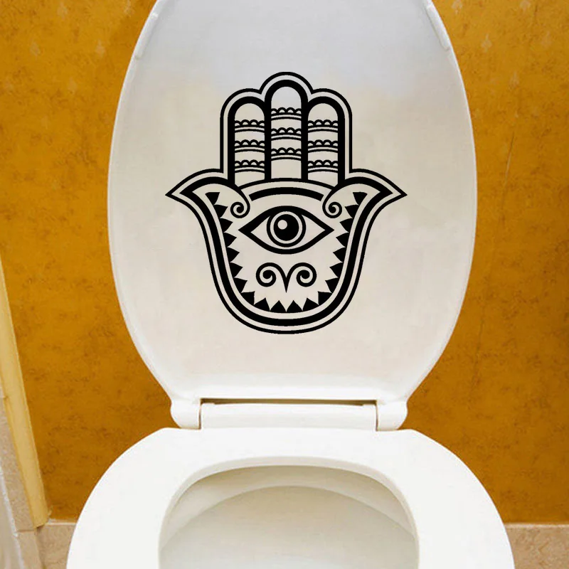 

Hamsa Hand Of God Home Decor Bathroom Vinyl Wall Decal Toilet Sticker 6WS0092