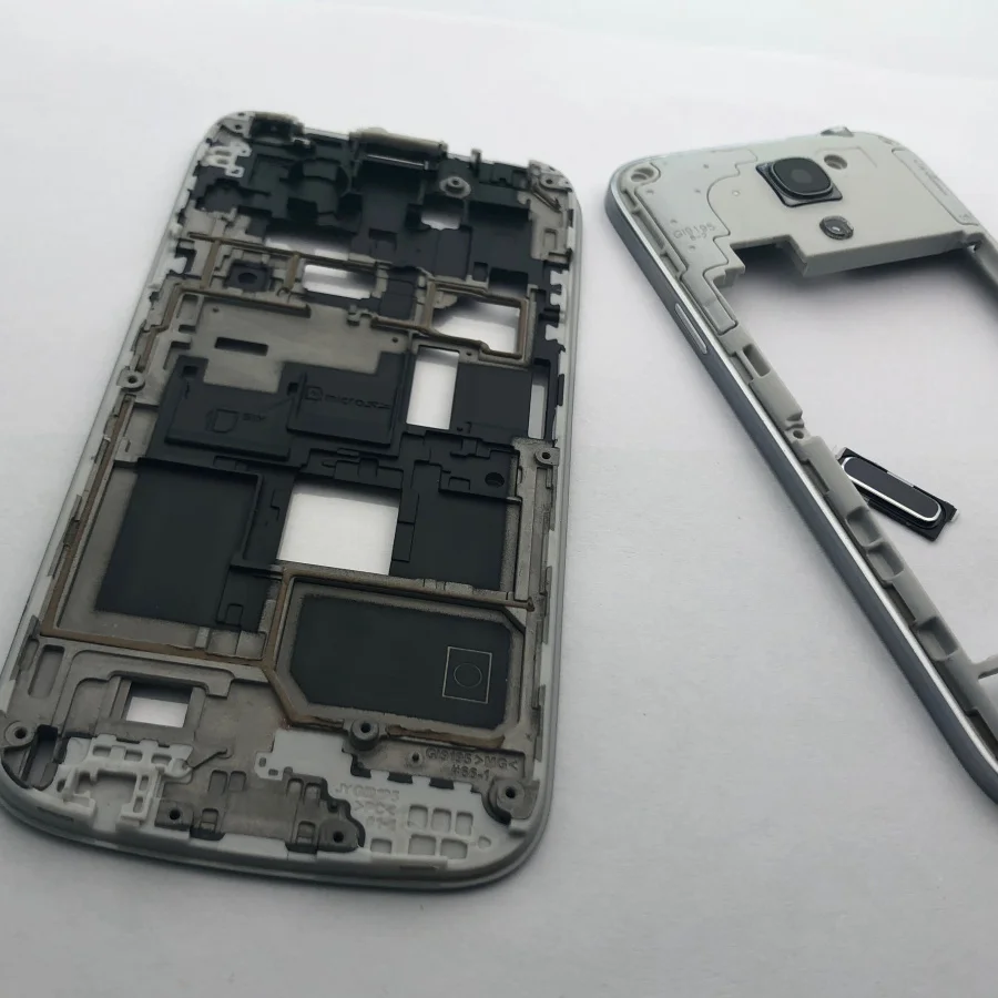 Чехол с полным корпусом, средняя рамка+ задняя крышка+ стеклянная линза, запасные части для samsung Galaxy S4 mini i9190 i9192 i9195