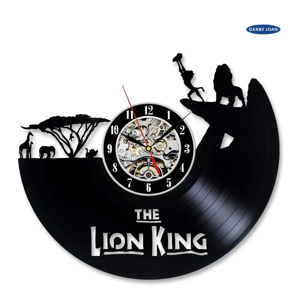 

Amazing Handcrafted Lion King Theme Vinyl Clock Gift,wall clock