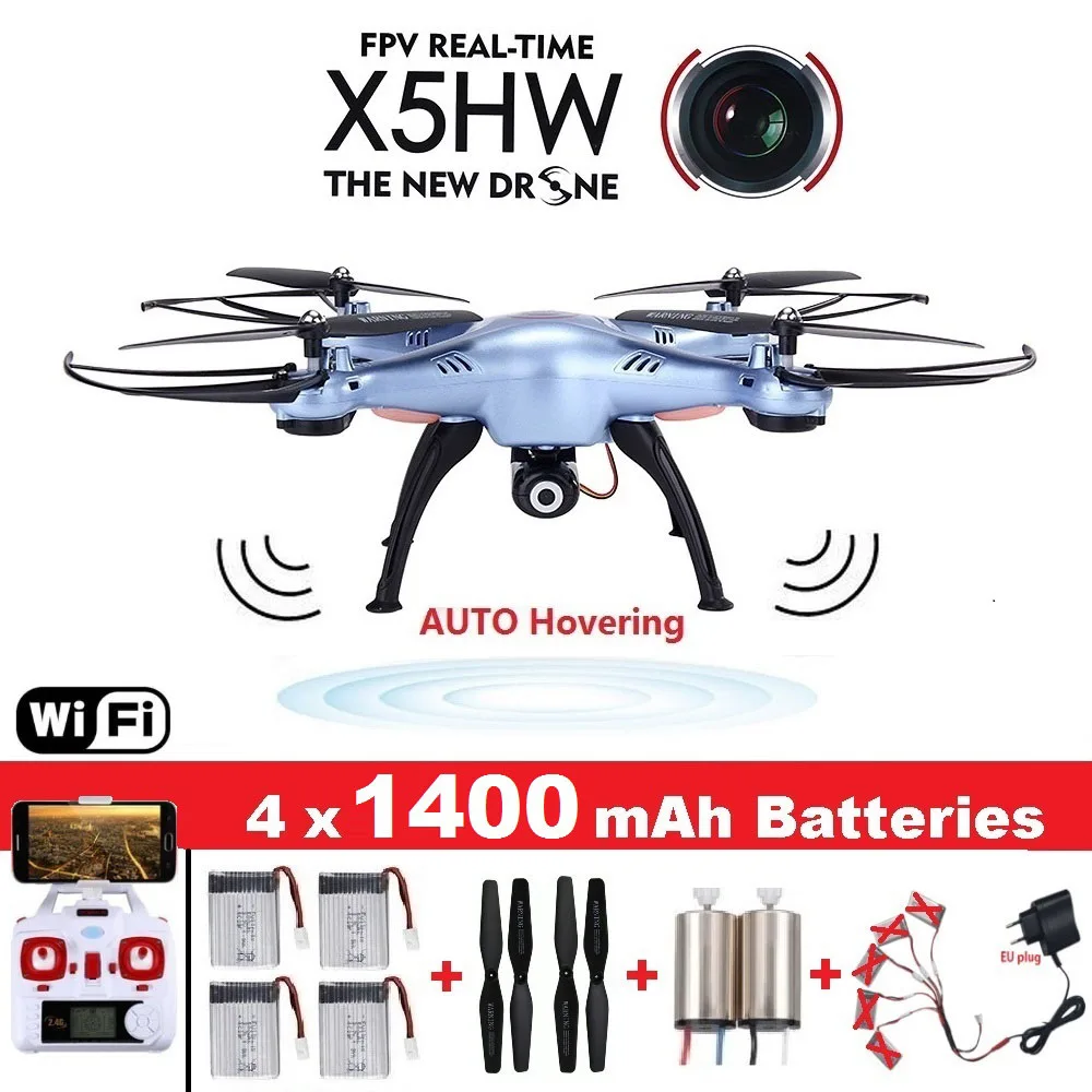 Original Syma X5HW FPV RC Drone with WiFi Camera RC Quadcopter with LED Light Headless Model
