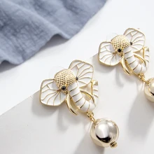 AE-CANFLY Fashion Exaggerated Bohemia Style Elephant Earrings Boho Round Drop Earrings for Women Pendientes Jewelry AE-CANFLY Fashion Exaggerated Bohemia Style Elephant Earrings Boho Round Drop Earrings for Women Pendientes Jewelry