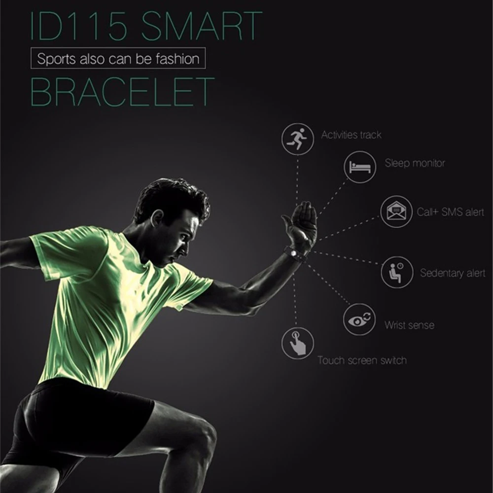 Умный Браслет MODOSON ID115 Bluetooth браслет для Samsung Huawei Xiaomi LG ios Apple iphone XS MAX XR 6 7 8
