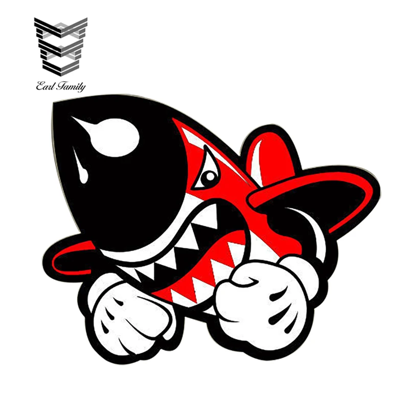

EARLFAMILY 13cm X 10.4cm Rocket JDM Style Sticker Shocker Fun Aufkleber Decal Sticker Bomb DIY Car Styling Auto Motor Decoration