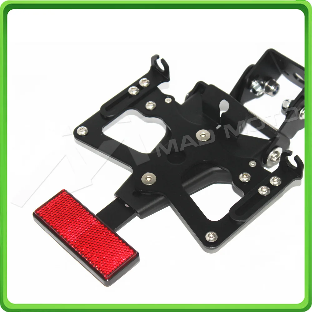 For Kawasaki Ninja ZX6R ZX 6R ZX-6R 2009 2010 2011 2012 Motorcycle Adjustable Fender Plate Bracket License Plate Holder (5)