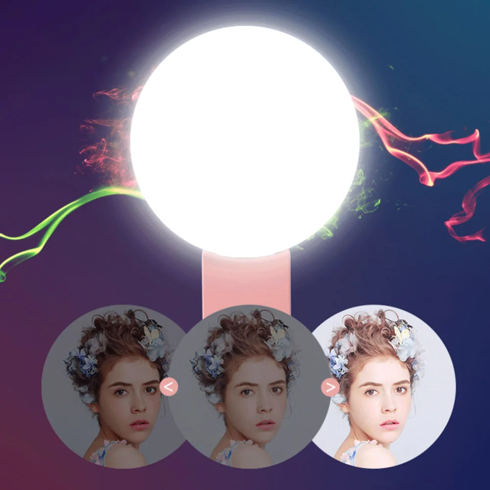 Портативный Selfie Flash Led Клип на мобильный телефон Selfie Light ночник улучшение заполняющий свет женский якорь красота Автоспуск лампа Портативный Selfie Flash Led Клип на мобильный телефон Selfie Light ночник улучшение заполняющий свет женский якорь красота Автоспуск лампа