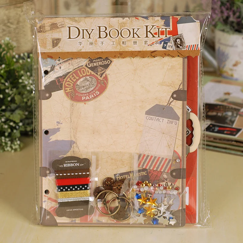 Eno Greeting Retro Complete Scrapbook Kit Gift Set,Creative Scrapbooking  DIY Photo Album with Vintage Page Kits - Price history & Review, AliExpress Seller - Eno Greeting Arts Store
