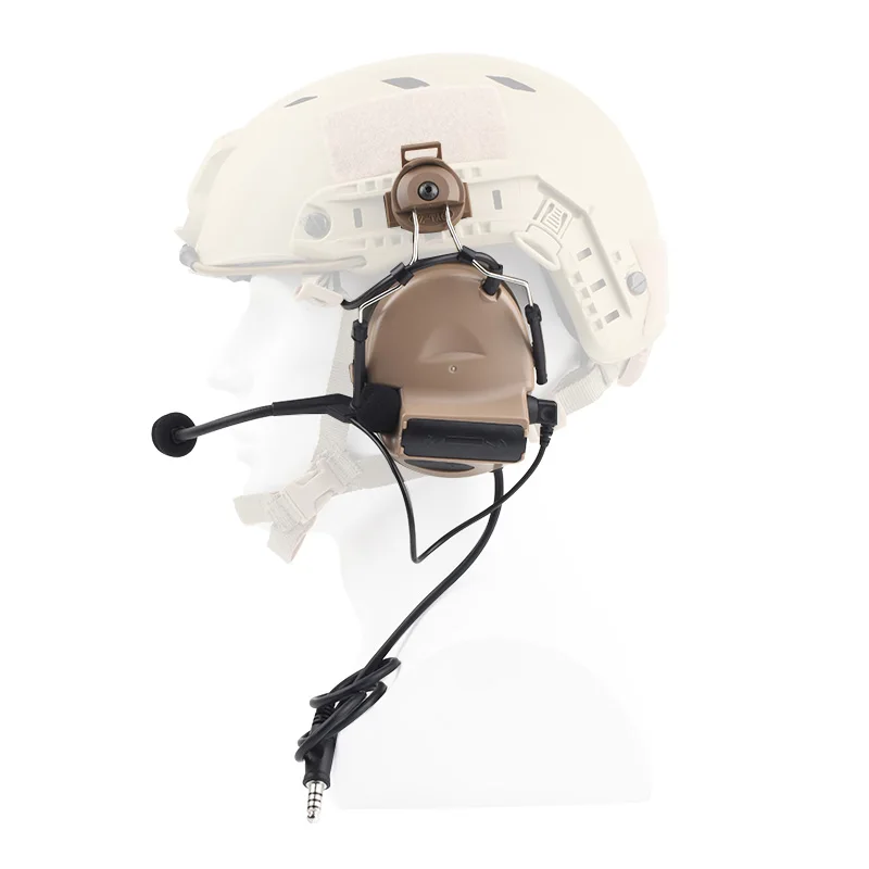 Fone de Ouvido para Capacetes Tático Softair Comtac Rápidos Peltor Capacete Ferroviário Adaptador Militar Ztac Airsoft Aviação Fone Z031 z ii 3 Fones de Ouvido tático & Acessórios