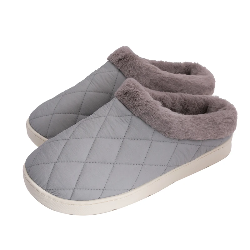 New Soft Comfortable Men Couples Family Indoor Bedroom Slippers Autumn winter waterproof Breathable Down Warm Floor Shoes | Обувь