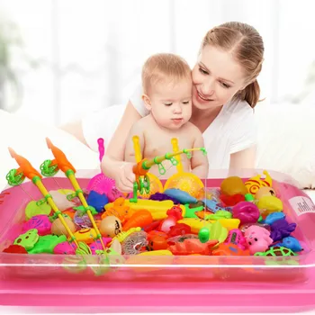 

22 Pcs Fishing Beach Toy Suit With A Great Giveaway Of Inflatable Pool And Inflator Children Magnetic Fishing Summer Baby Toys