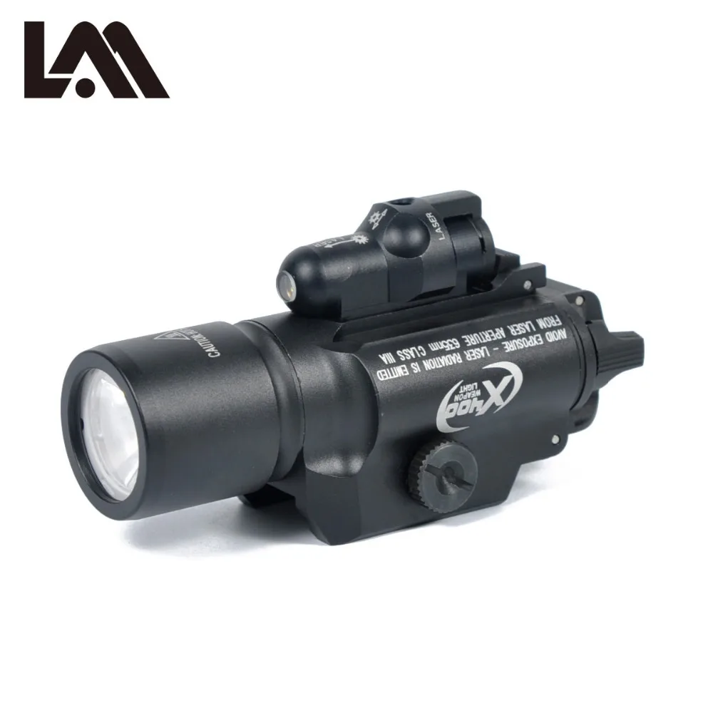 US $67.80 LAMBUL Surefir X400 Scout Light Combo Laser Handgun LED Flashlight Rifle Gun Laser Light for Picatinny Weaver Rails Mount