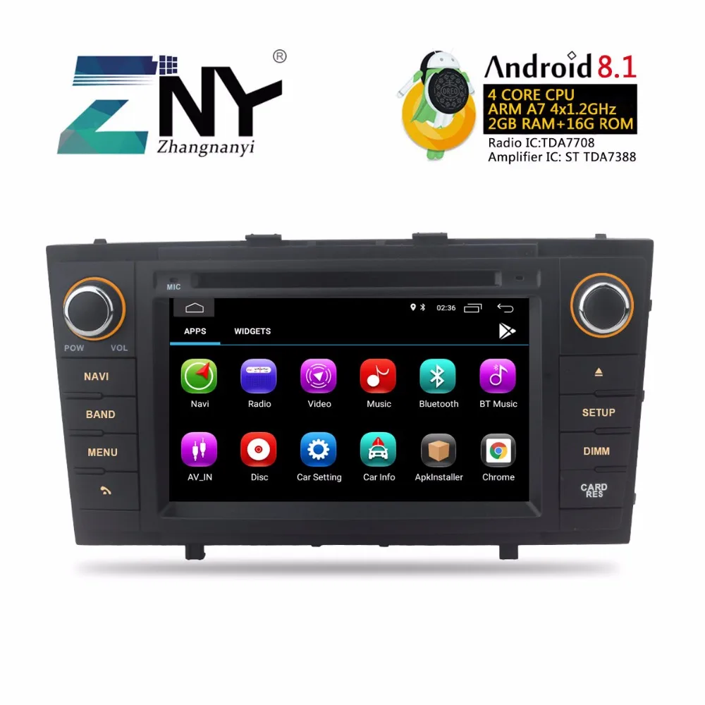 7 &quotAndroid 8 1 автомобильный Стерео Авторадио для Toyota Avensis T27 2009 + gps FM RDS 2 Din