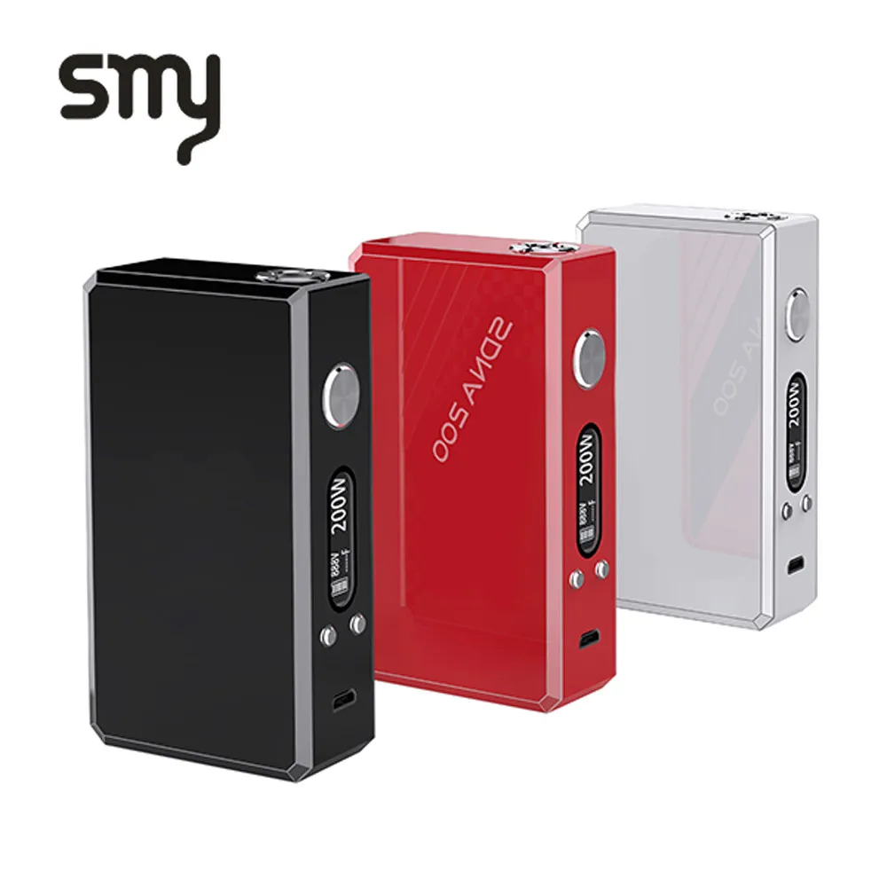 

NEWEST SMY SDNA200 Mechanical Box Mod OLED Display Temperature Control 200W Box Mod Vape Mod VW VT Mode
