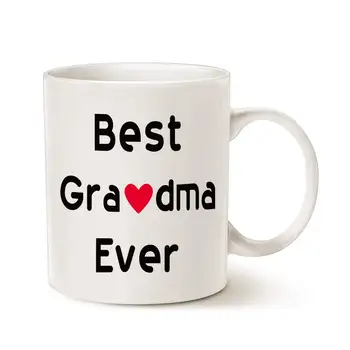 

Mothers Day Gifts Best Grandma Coffee Mug Christmas Gifts Cup White, 11 Oz