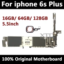 Оригинальная разблокированная материнская плата для iphone 6 s Plus с сенсорным ID, для мобильного телефона iphone 6SP материнская плата с чипами, 16 ГБ/64 Гб/128 ГБ