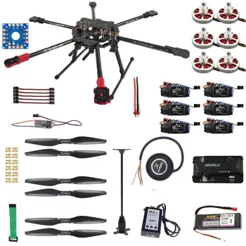 

F07803-B Quadcopter Drone 6-axle Aircraft Kit Tarot FY690S Frame 750KV Motor GPS APM 2.8 Flight Control No Battery Transmitter