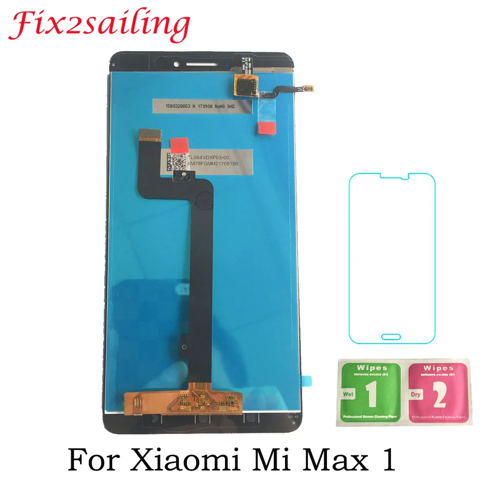 6 44 &quotЖК дисплей для Xiaomi Mi Max ЖК сенсорный экран дигитайзер с рамкой 1 Бесплатная