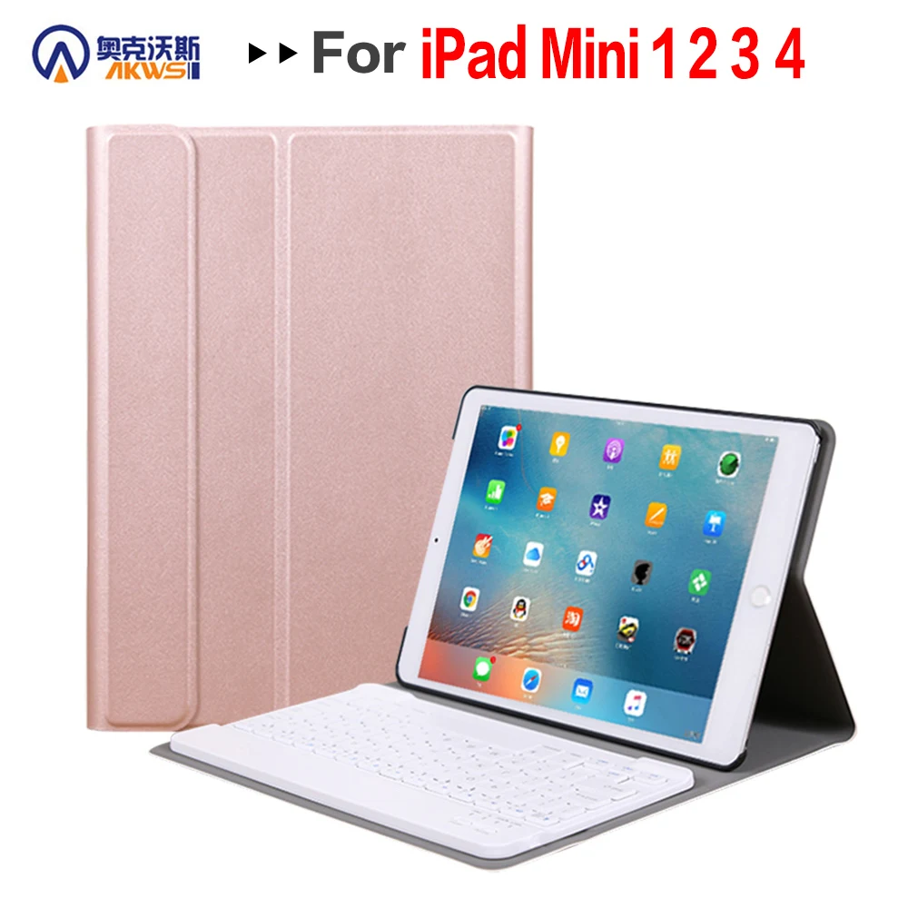  Walkers Bluetooth Keyboard Case for iPad Mini 1 2 3 4 5 2019 released Wireless Removable Tablet Cov