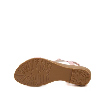 ساعة نسائية جديدة من TIMETANG موضة 2023 صنادل نسائية صيفية غير رسمية بأحجار الراين أحذية مسطحة كبيرة الحجم للتجارة الخارجية Zapatos Mujer 5