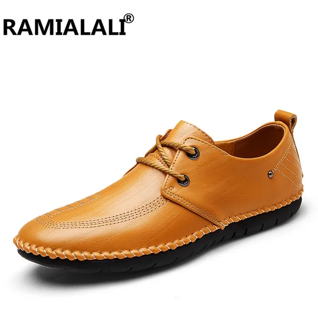Handmade Genuine Leather Men Shoes Fashion Walking Durable