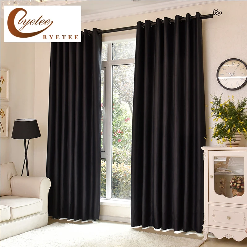 300cm Height Blackout Kitchen Ready Made Modern Black Curtains Doors For Living Room Blackout Bedroom Window Curtain Drapes Curtain Door Curtains Drapesblack Curtains Aliexpress