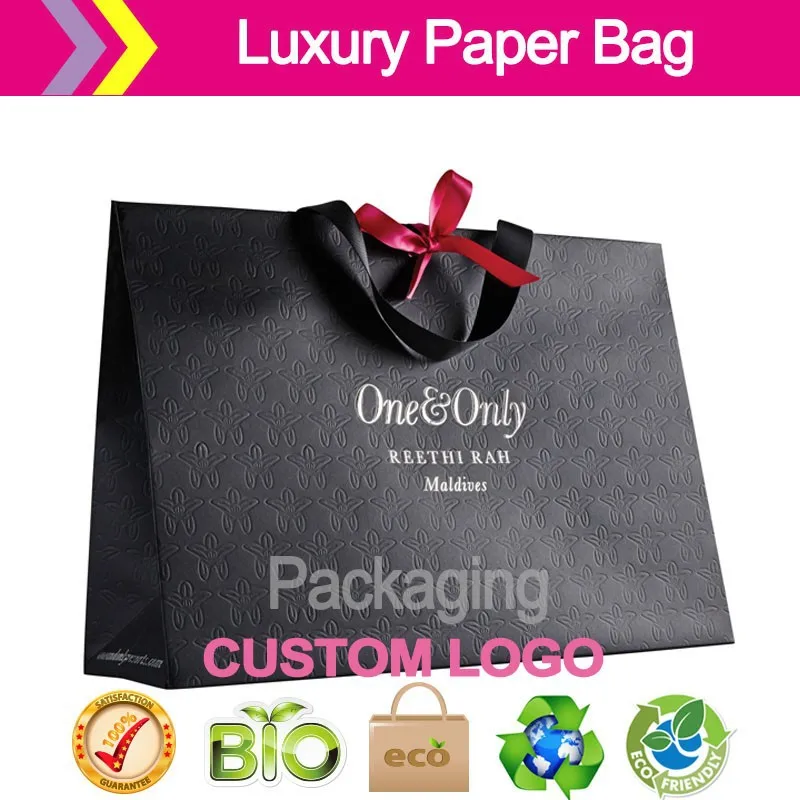 Embossed paper carrier bag