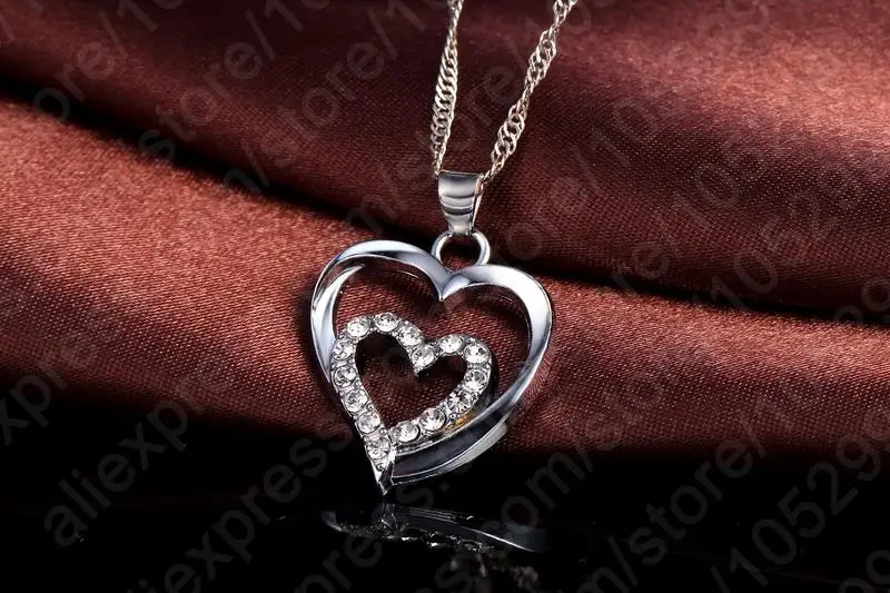 Женский ювелирный комплект из колье и серёг серебра 925 пробы|jewelry sets|jewelry set 925jewelry
