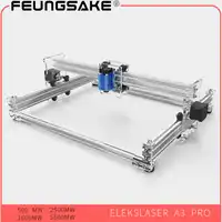 laser machine 5500mw Laser engraver,1600mw 2500mw DIY Mini Laser Engraving Machine 500mw, 38*30cm Engraving Area,EleksMaker A3