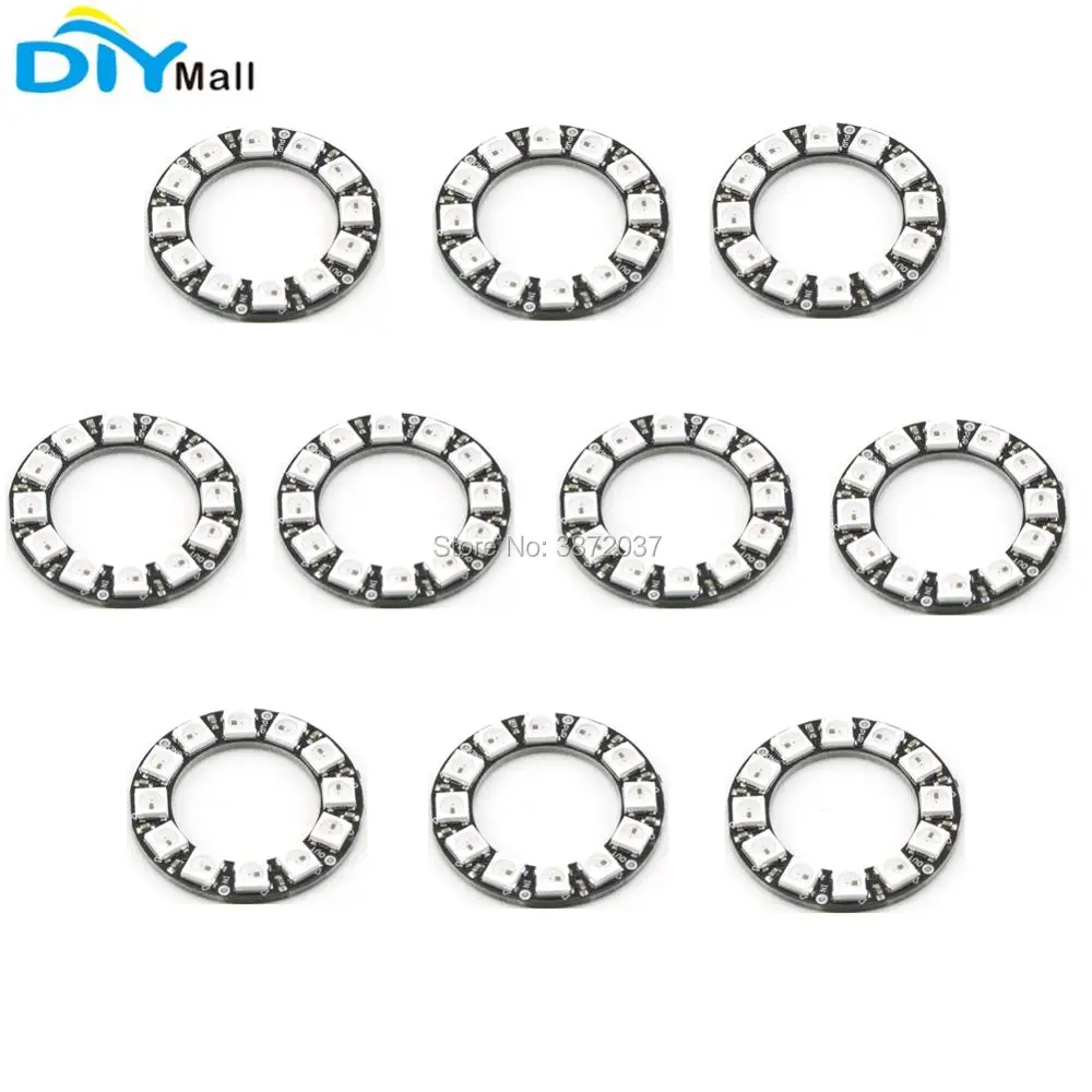 

10pcs/lot 12 Bit ws 2812 5050 RGB Ring Integrated Driver Module for Arduino