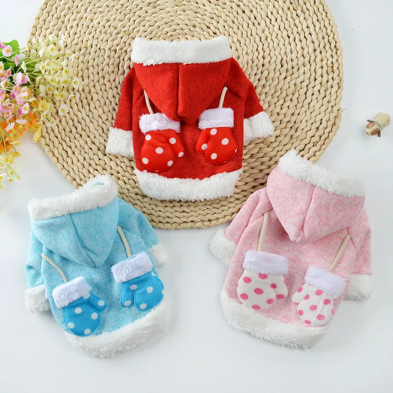 

New Christmas Dog Clothes For Dogs Winter Warm Pet Coat Jacket for Small Dogs Chihuahua Pug Hoodies Puppy Pet Clothing Costumes