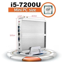 In Stock Promotion! KabyLake i3 i5 Mini PC Core i5 7200U i3 7100U Mini Desktop PC 4K HTPC Intel HD Graphics 620 Nettop HDMI+VGA