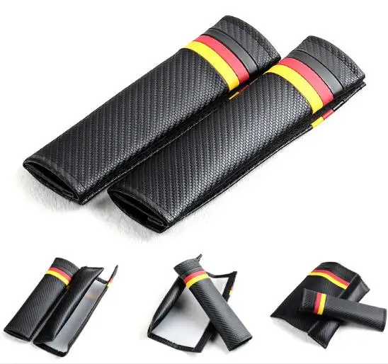 PU Leather Car Seat Belt Cover Auto Seat Belt Protector For BMW Toyota