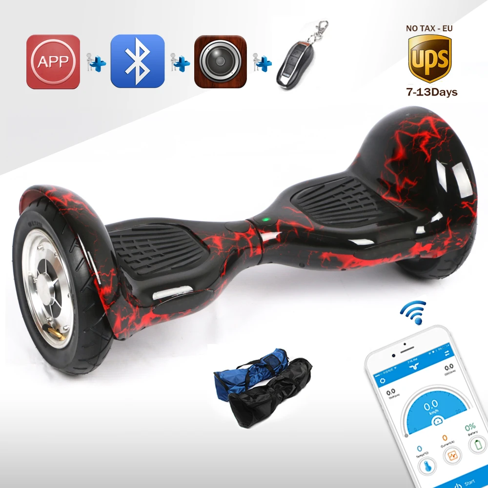 App Electric Scooter Bluetooth Self Balance Hover Board Stand Up Remote