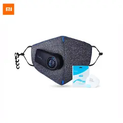 Новое прибытие Xiaomi чисто дыхательная маска Анти-загрязнения PM2.5 550 mAh Battreies Перезаряжаемые фильтр
