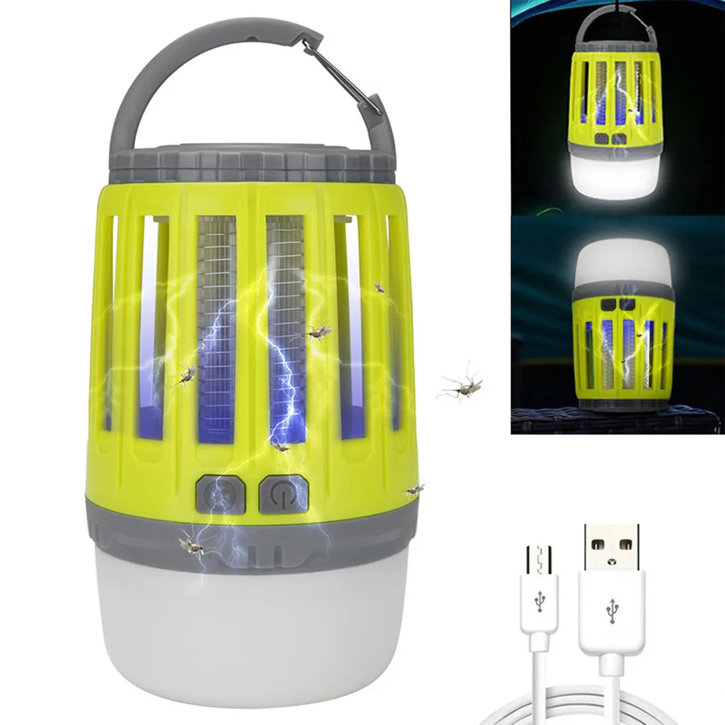 

Camping Lights With Bug Zapper Mosquito Repellent Function Camping Lantern Mosquito Trap Mosquitoes Insect Killer Pest Reject