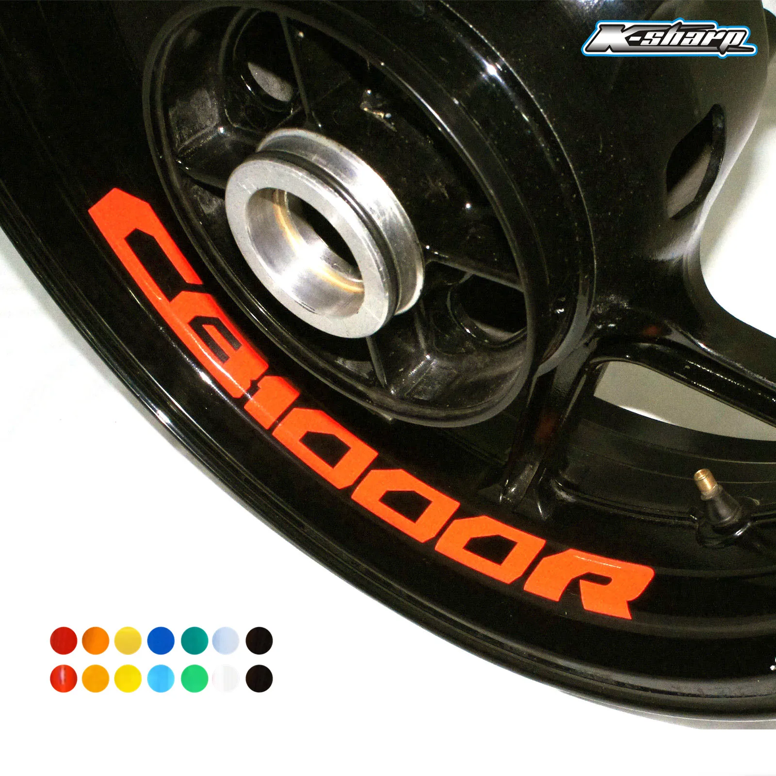 

8 X custon inner rim decals wheel reflective Stickers stripes FIT HONDA CB1000R