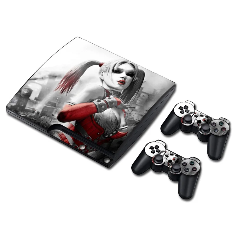 

Classic Vinyl cover Protector For PS3 slim with 2pcs Controllers skins Stickers