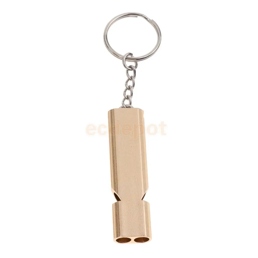 2Pcs Outdoor Double Tube Emergency Survival Whistles for BIrd Parrot Dog Pet Training ( Random Color )