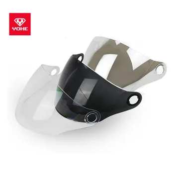 

YOHE YH-863A 863A Motorcycle visor, half face helmet general original lens , clear black coffee colorful
