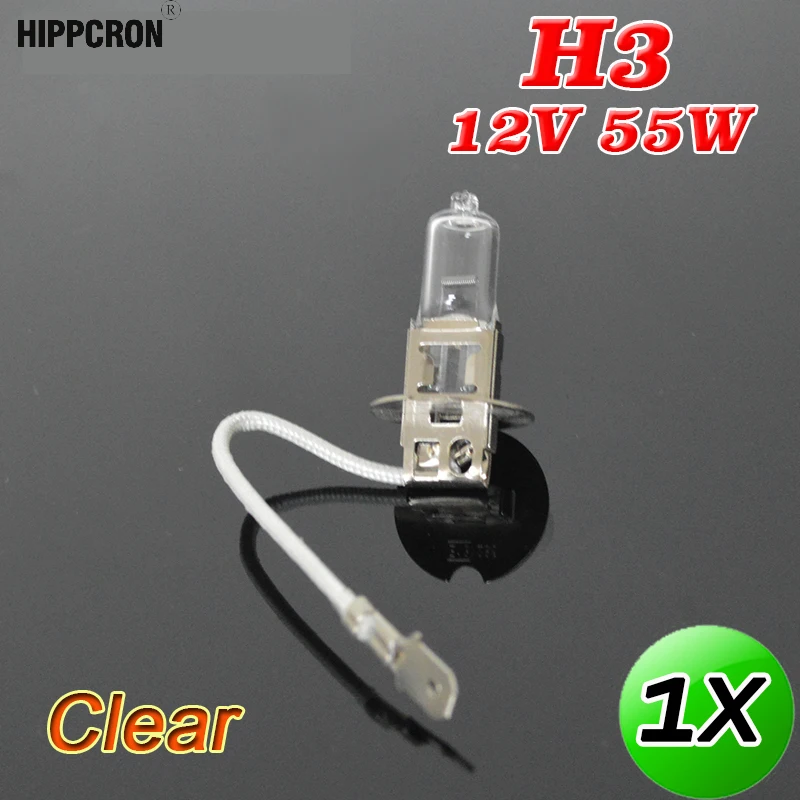 Hippcron H3 прозрачные стеклянные галогенные фары 12V55W 3800K автомобильная лампа