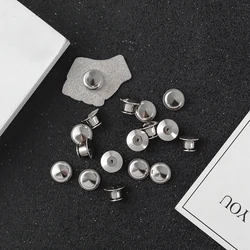 실버 컬러 브로치 핀 백 잠금 키퍼, 고정 잠금 클러치 디럭스 핀 백 배지 펜던트, DIY 쥬얼리, 세트당 5 ~ 10 개