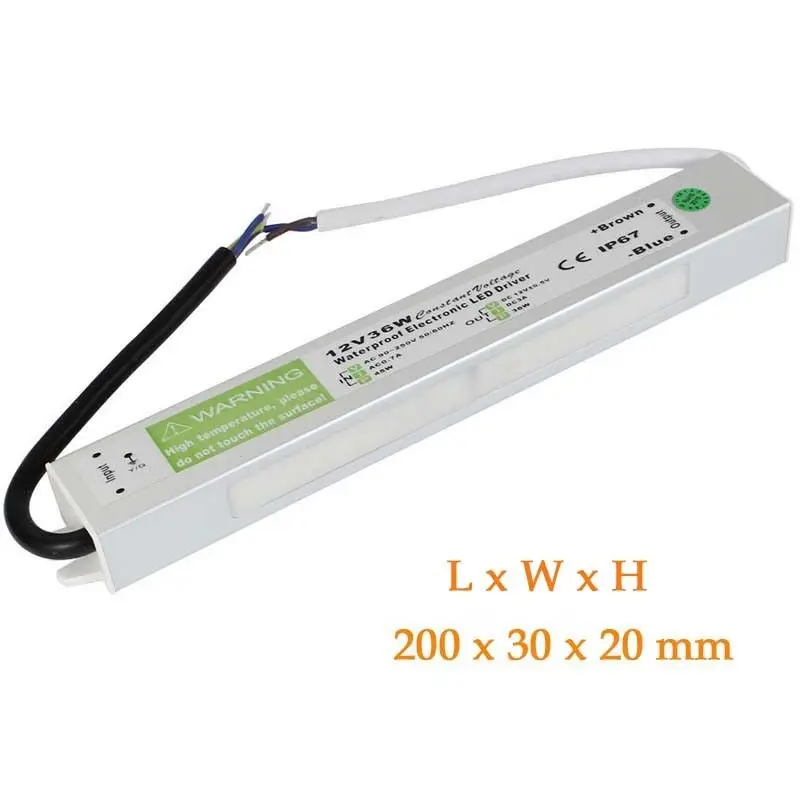 AC 220V до 12V DC 24 V адаптер питания 10W 20W 30W 50W IP67 Открытый водонепроницаемый 12 вольт