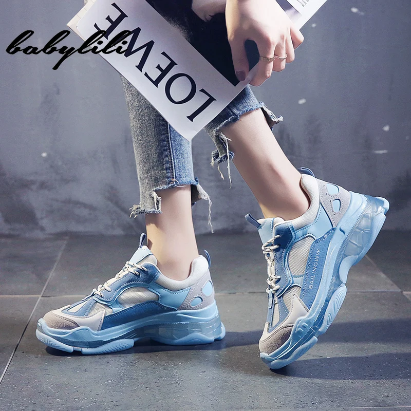 

New Platform Chunky Sneakers for Women White Shoes Women Trainers Fashion Women's Sneakers Baskets Femme Women Vulcanize Shoes