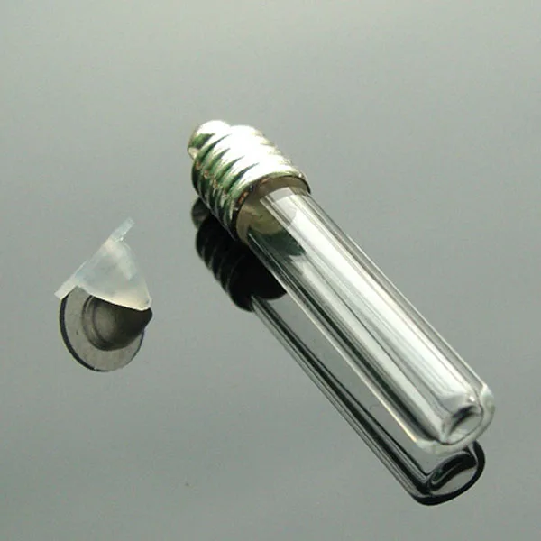 Buy 6MM Flat Bottom Tube Glass vials pendants Glass