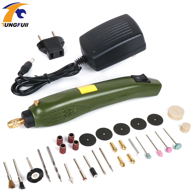

Tungfull Mini Electric Mini Drill Multifunction Engraving Machine Electric Tool Kit For Dremel Kit Engraver Mini Drill With Part