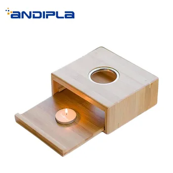 

Creative Candle Warmer Stove Natural Bamboo Heating Base / Kung Fu Tea Teaware Accessories Teapot Holder Coffee Milk Tea Heater