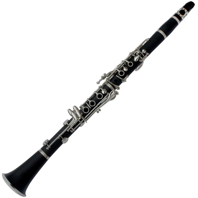 

Beginner Bb 17 key high-grade clarinet drop B playing clarinet musical instrument bakelite nickel plated falling tune B clarinet