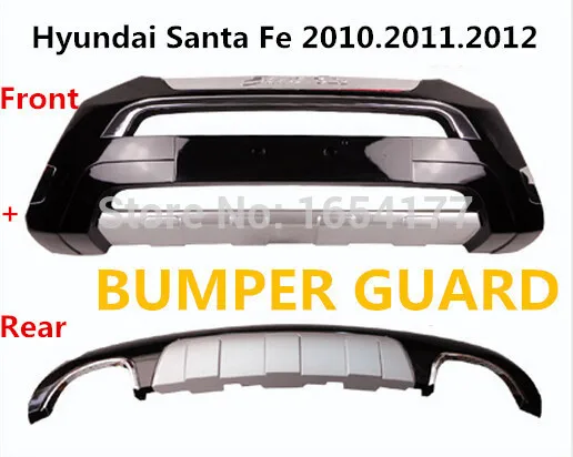 

Santa Fe BUMPER GUARD ( Front+Rear ) ISO9001 High Quality Luxury models Auto BUMPER Plate FOR Hyundai Santa Fe 2010.2011.2012