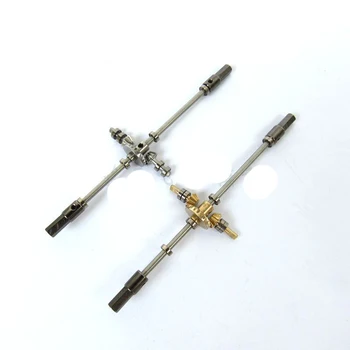 

1PC Metal Through Axle Gear Steel/Copper Tooth Wheel Bridge Shaft Modify Parts fr RC Car Model WPL B16B16 Military Tuck DIY