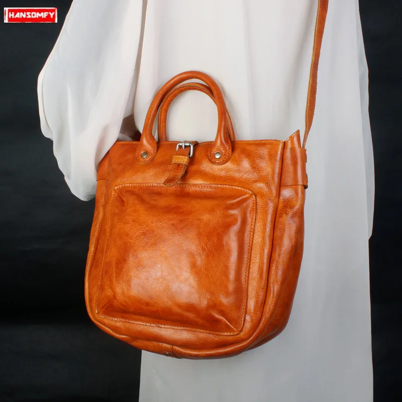 pure leather shoulder bags