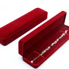 Классический бархат презентация ювелирные изделия часы в коробке ожерелье браслет цепочное украшение для руки дисплей стойки хранения подарочная коробка 50 p